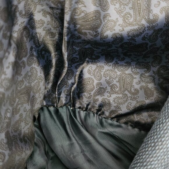 Ralph Lauren Sports Coat Blue Silk Wool Single Breast Suit Jacket Blazer - Picture 8 of 8